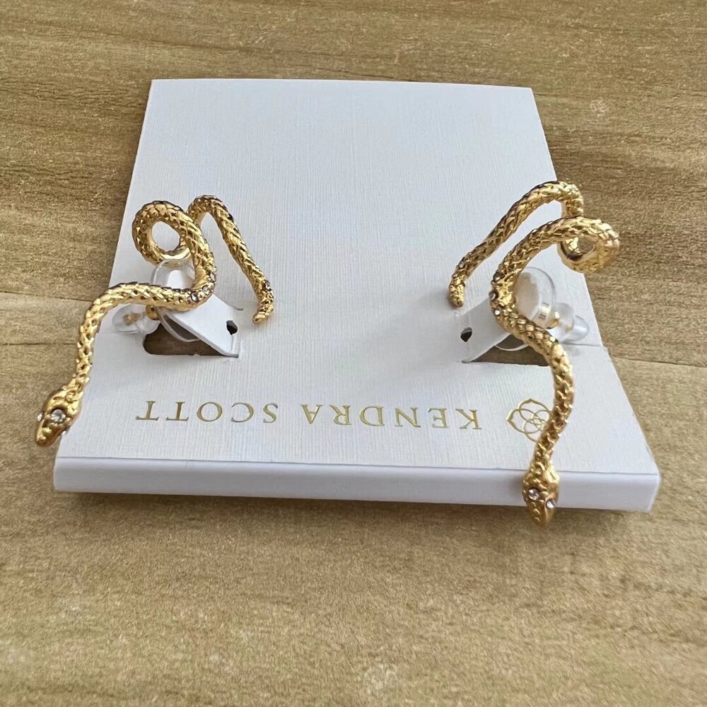 Kendra Scott Gold Snake Ear Cuffs